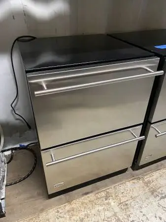 SS GE Monogram Double Drawer Refrigerator Model #ZIDS240WASS Used