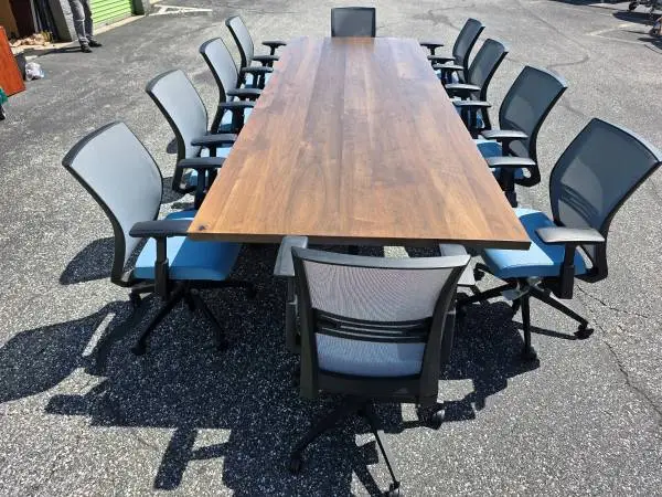 13 CUSTOM SOLID WOOD CONFERENCE TABLES FOR SALE