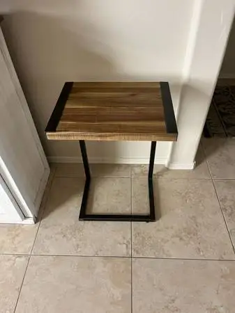World Market Metal and Wood Laptop Table