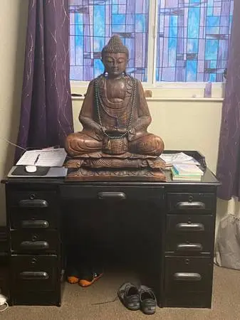 Hand carved Buddha
