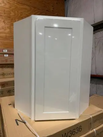 New White Shaker Plywood Kitchen Cabinets – Free Design