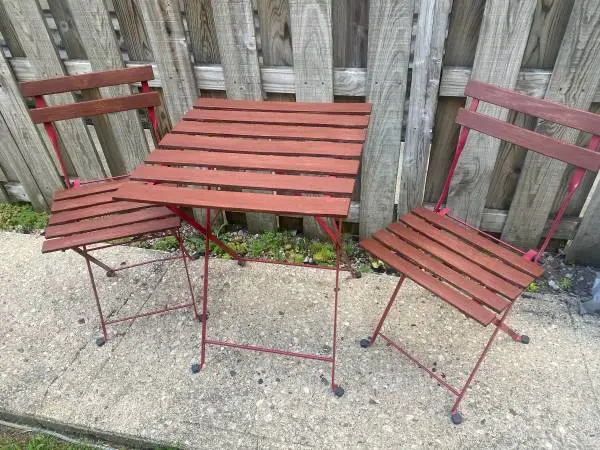 Indoor outdoor patio bistro set