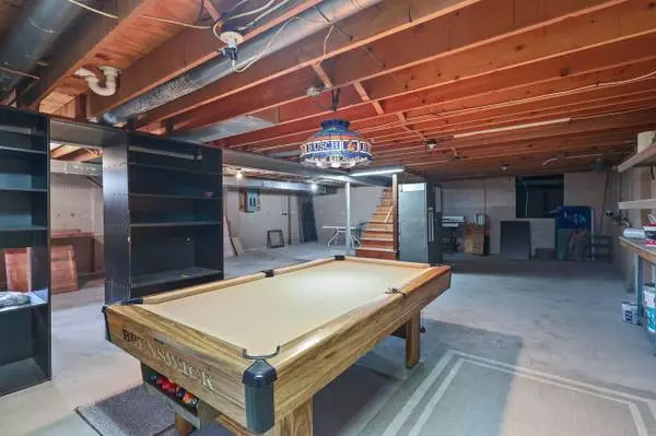 Brunswick Pool Table complete with sticks, racks, balls, chalk, cover