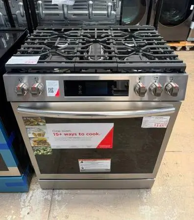 New Frigidaire Gas Slide-in Range