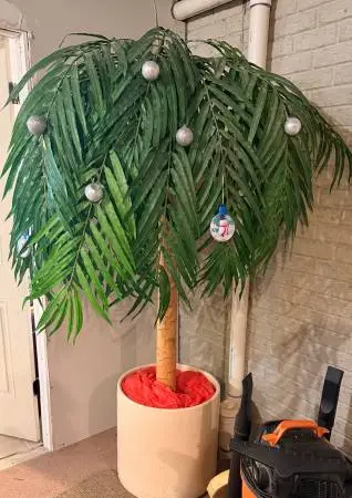 Oversized Palm Tree/ Ceramic Pot Included