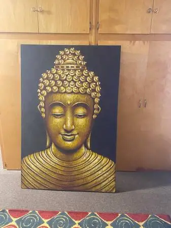 Hand painted Buddha