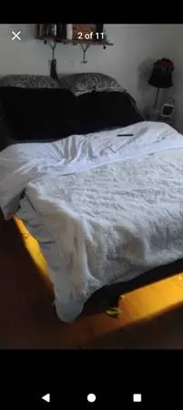 Electric motorized massaging bed with mattress