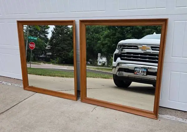 Two Large Matching Wall Mirrors