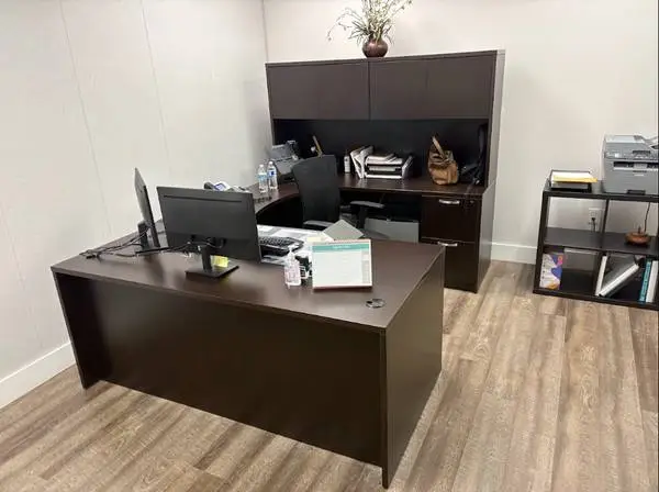 Executive U-Shaped Desk with Dual Storage Pedestals (Espresso)