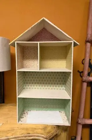 Vintage Un-finished 30” tall Doll House / great project