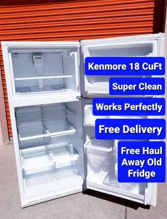 Free Delivery Super Clean Works Perfectly Top Freezer Refrigerator