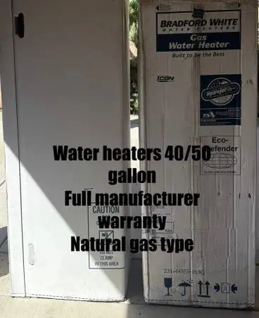 Gas water heaters