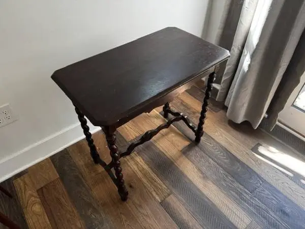Solid Wood Barley-Twist Side Table; Jacobean Revival circa 1920 — 1930
