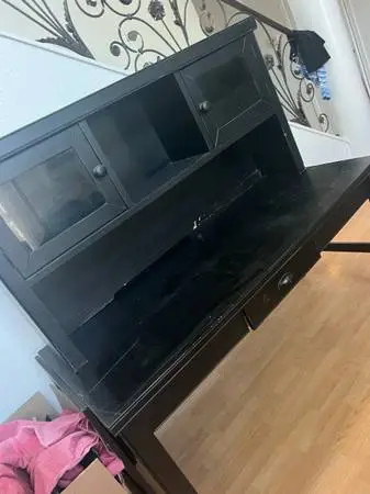office desk with hutch