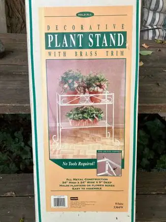metal plant stand -NEW in box