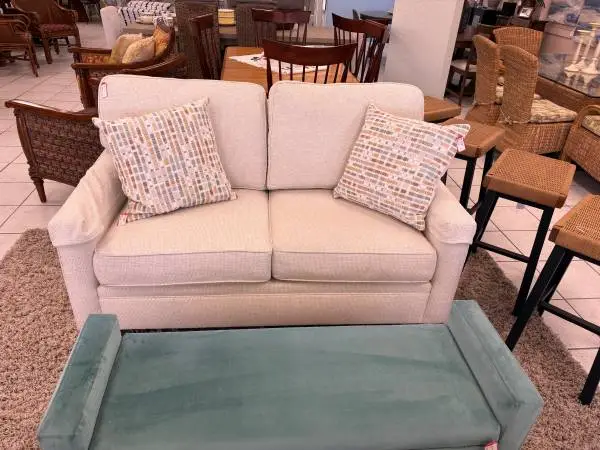 Cream Loveseat