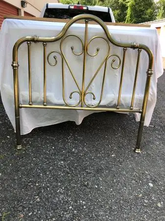 Antique Brass Look Headboard