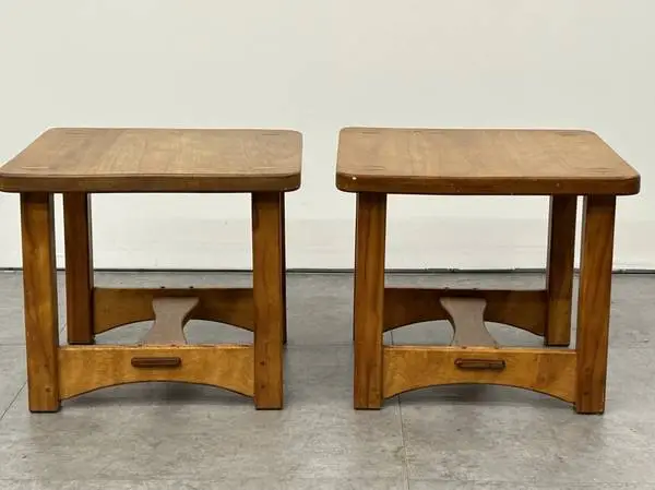 Rustic End Table Set of 2 Studio Woodworking End Tables $185 Each