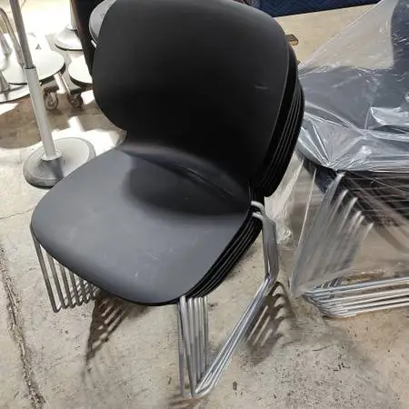 Haworth Maari Black Stack Chairs- Many Available