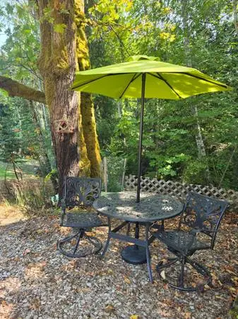5 piece Aluminum rust free patio set.