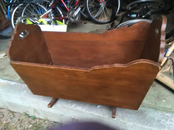 Wooden Crib Rocking