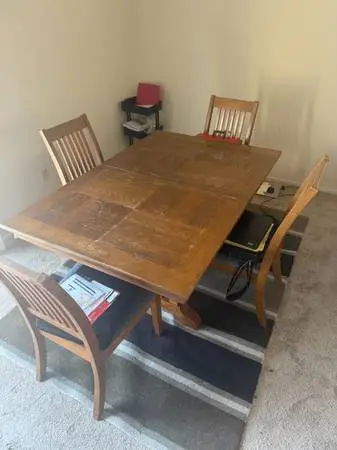 dining room table and chairs