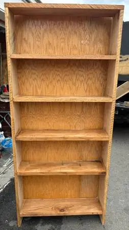New bookshelf bookcase DVD/CD storage cabinet solid oak wood L32”*D8”*H72”