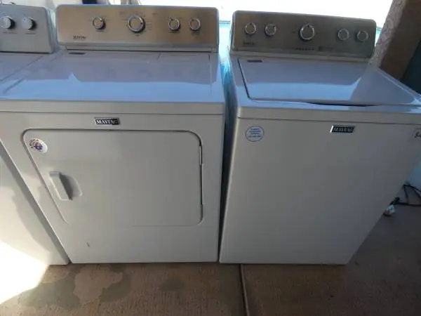 MAYTAG CENTENNIAL WASHER/GAS DRYER 90 day warranty some delivery