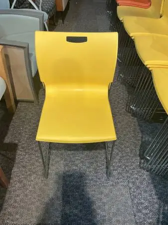 Stack / Guest / Side Chair by Sit on It Rowdy in Lemon Color Finish