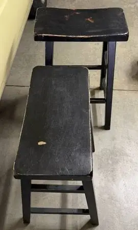 Solid wood stools