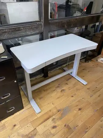 White Adjustable Desk