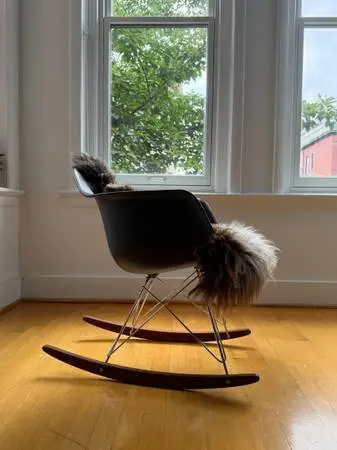 Authentic 2014 Vitra Eames Rocking Chair (RAR) – Custom Walnut Runners
