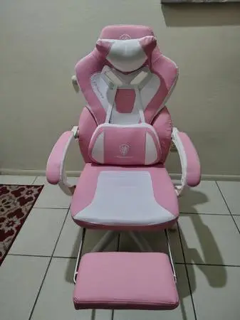 Dowinx gaming / office chair - white & pink