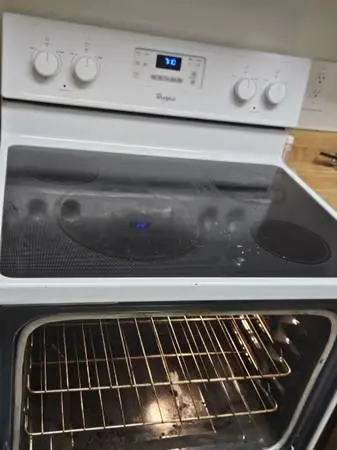 WHIRLPOOL REFRIGERATOR AND OVEN GLASSTOP