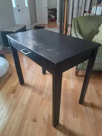 black table