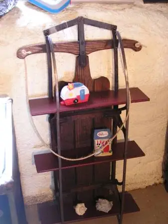 REPURPOSED SLED! Its a SHELF!