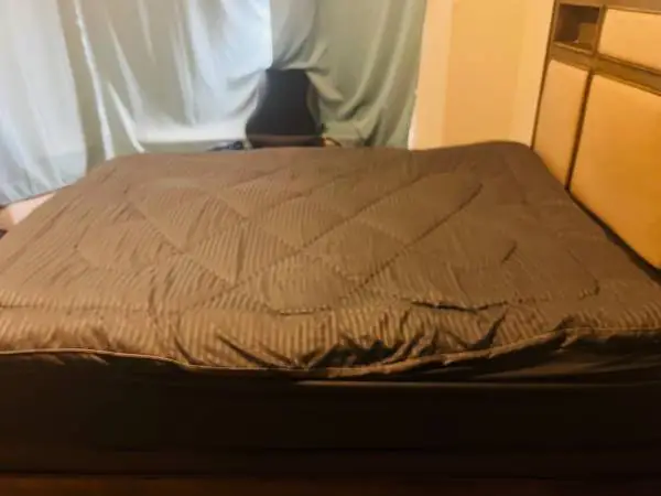 Queen bed frame and mattress