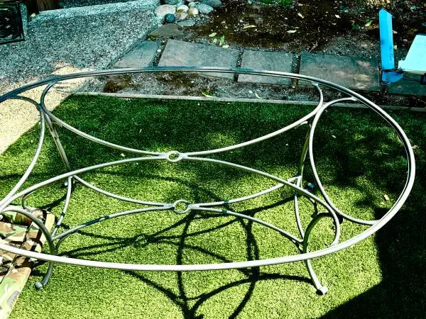 Vintage Brown Jordan Large Oval Patio Table Frame (+Optional 4 Chairs)