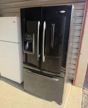 Black Maytag Refrigerator And Freezer