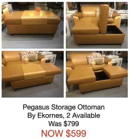 Leather Storage Ottoman, and other great deals on furniture and more!