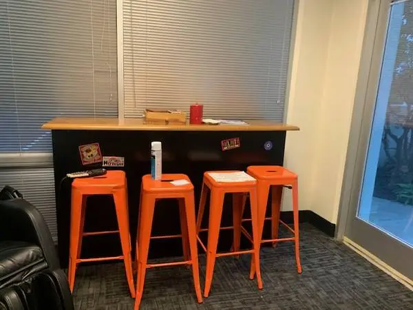 Bar Height Stools - Orange