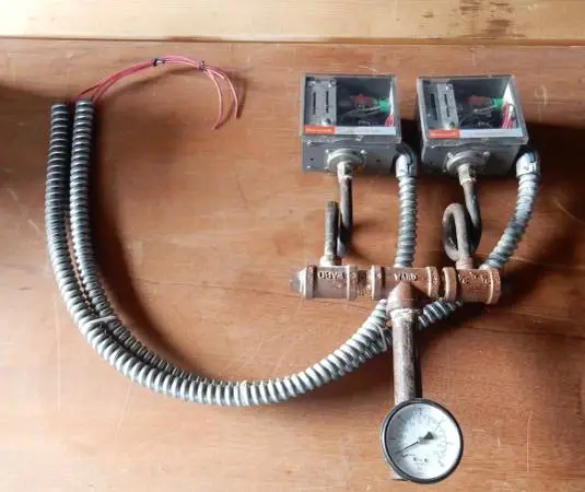 Steam Boiler Controls Pressuretrol with manifold