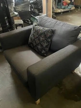 Single Lounge Seating-Dark Grey