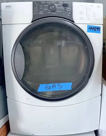 Kenmore Elite Front Loading Gas Dryer Machine Stackable HE3  In White