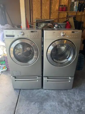 LG front load washer & electric dryer for sale.