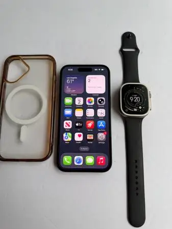 Unlocked iphone 16 128gig and apple watch ultra 1 49mm