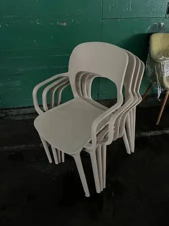 Outside patio STacking Chairs-by Emeco