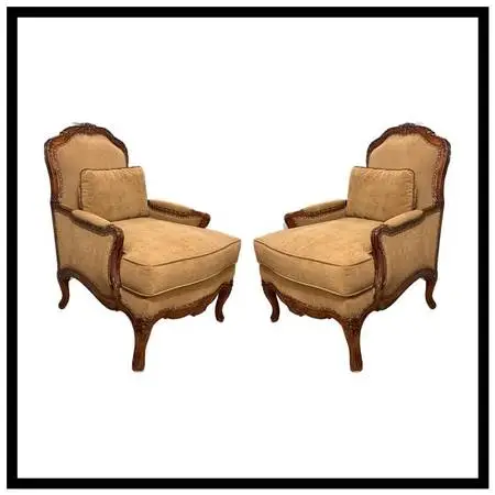 Fine Furniture Design Protege Collection Bergères, Pair