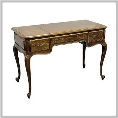 Phyllis Andrade For White Furniture Company Chinoiserie Vanity Desk. E