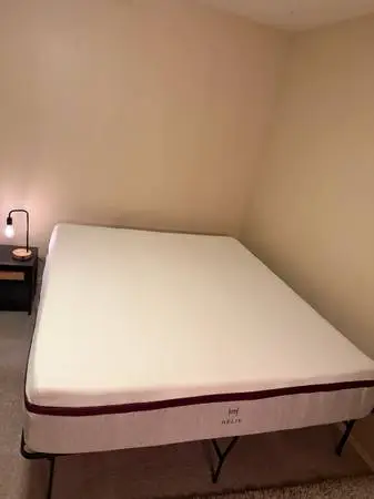Mattress California King Helix Sleep Core Dusk Hybrid and Bed Platform